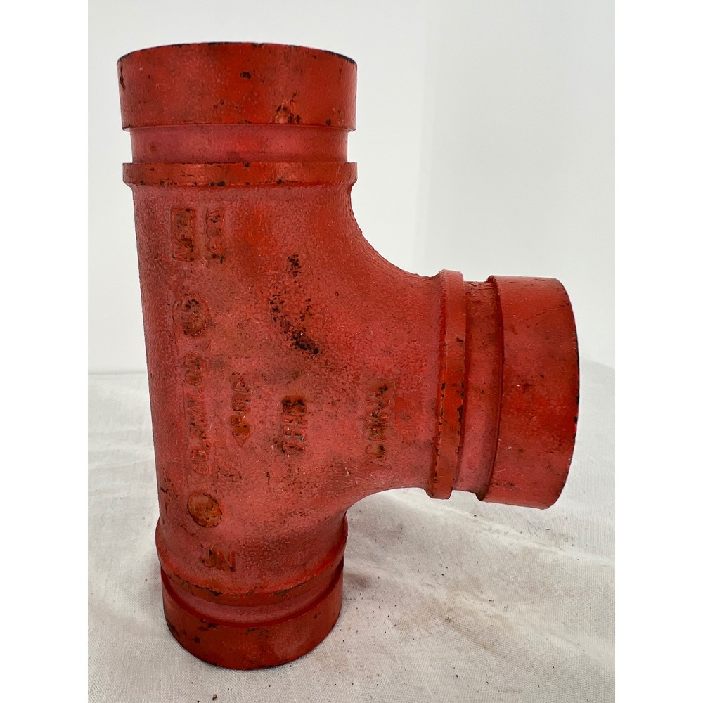 SPF 2 Inch Grooved Tee Fire Protection Pipe Fitting, Ductile Iron UL FM‎ 60.3mm